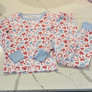 Magnolia Kids Pajama Set with Red and Blue Design